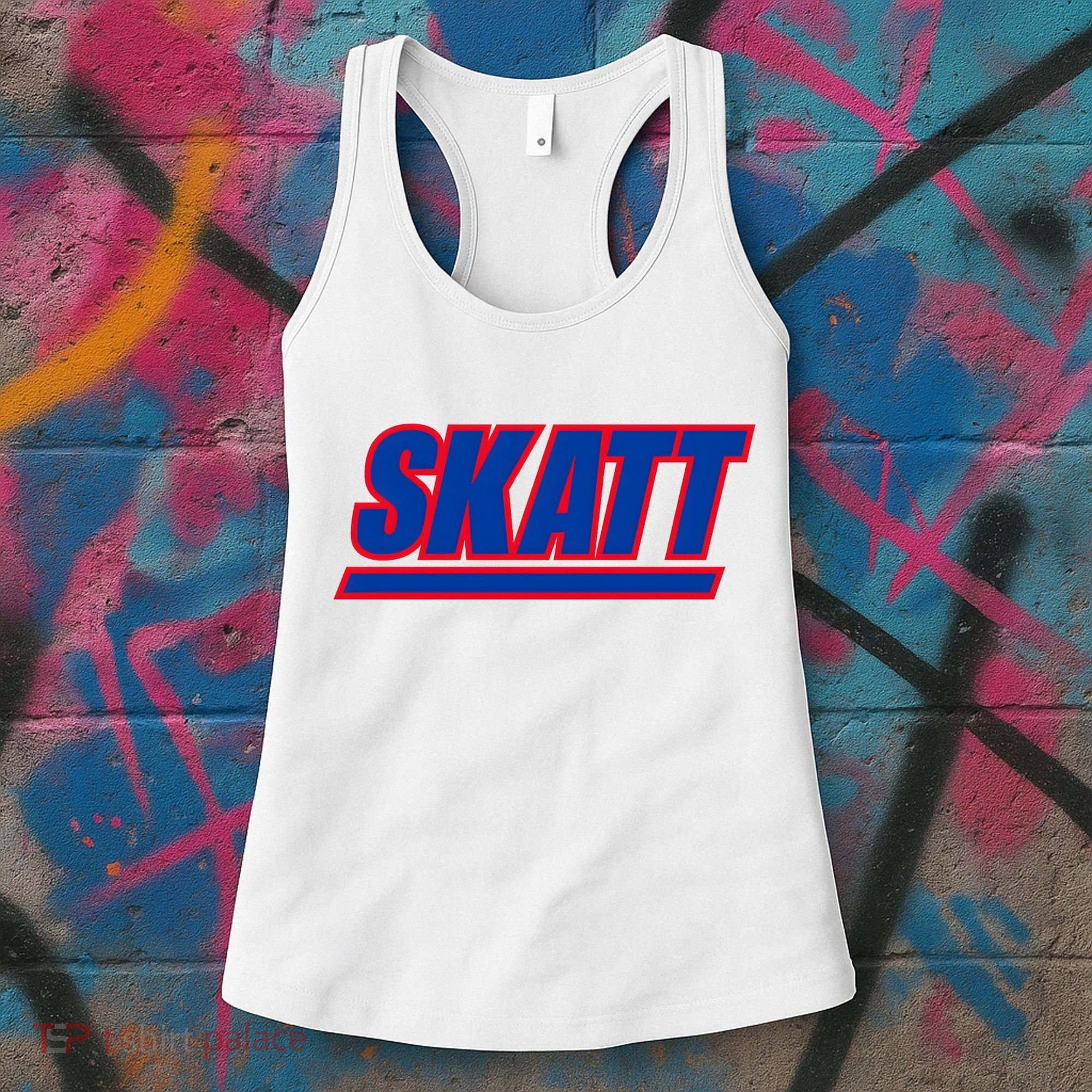 Skatt NY Football New York Fan Gear Women's Tank Top