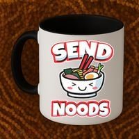 Send Noods Funny Japan Ramen Gift Coffee Mug thumb 2