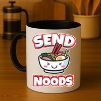 Send Noods Funny Japan Ramen Gift Coffee Mug thumb 4