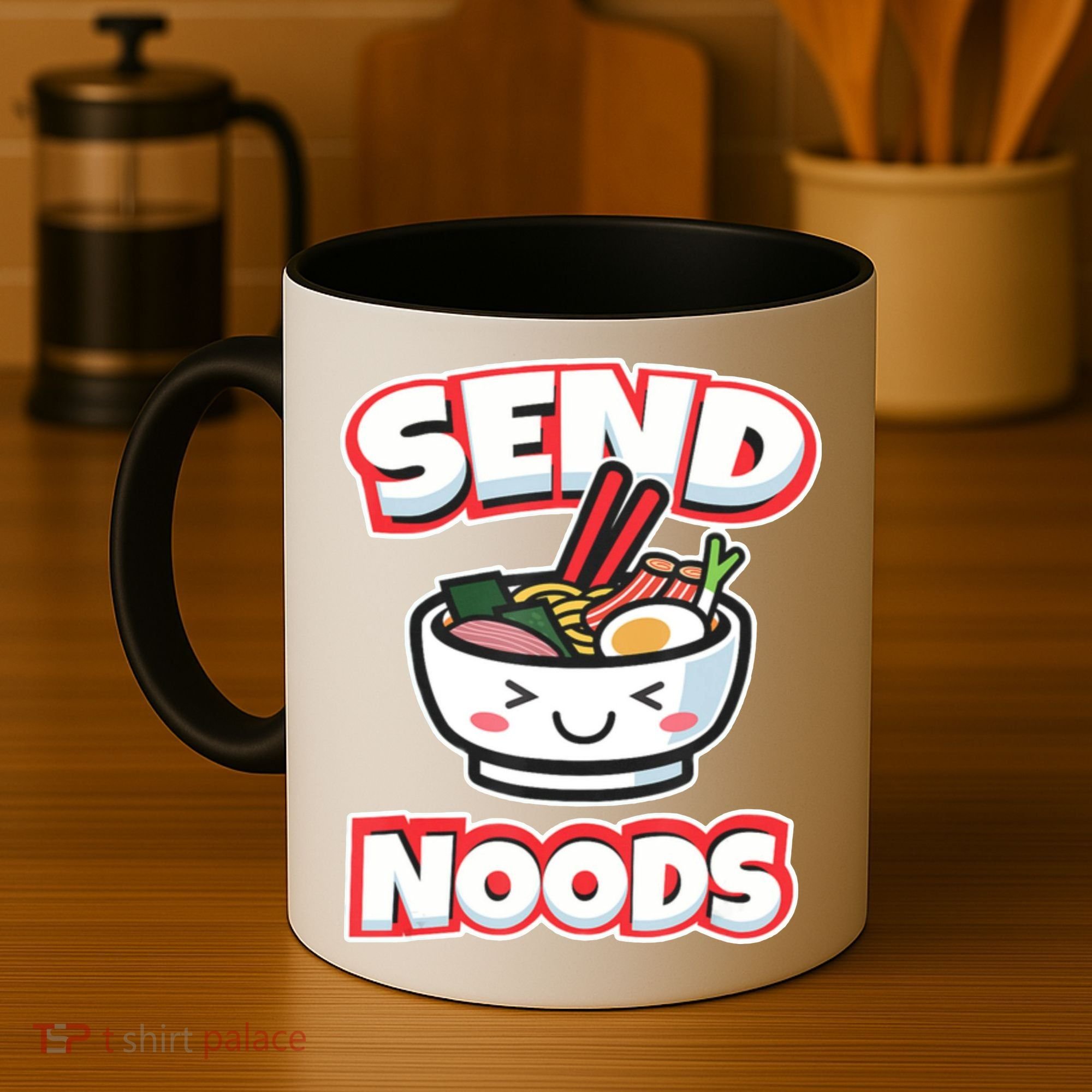 Send Noods Funny Japan Ramen Gift Coffee Mug