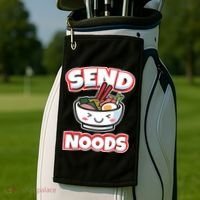 Send Noods Funny Japan Ramen Gift Golf Towel thumb 2