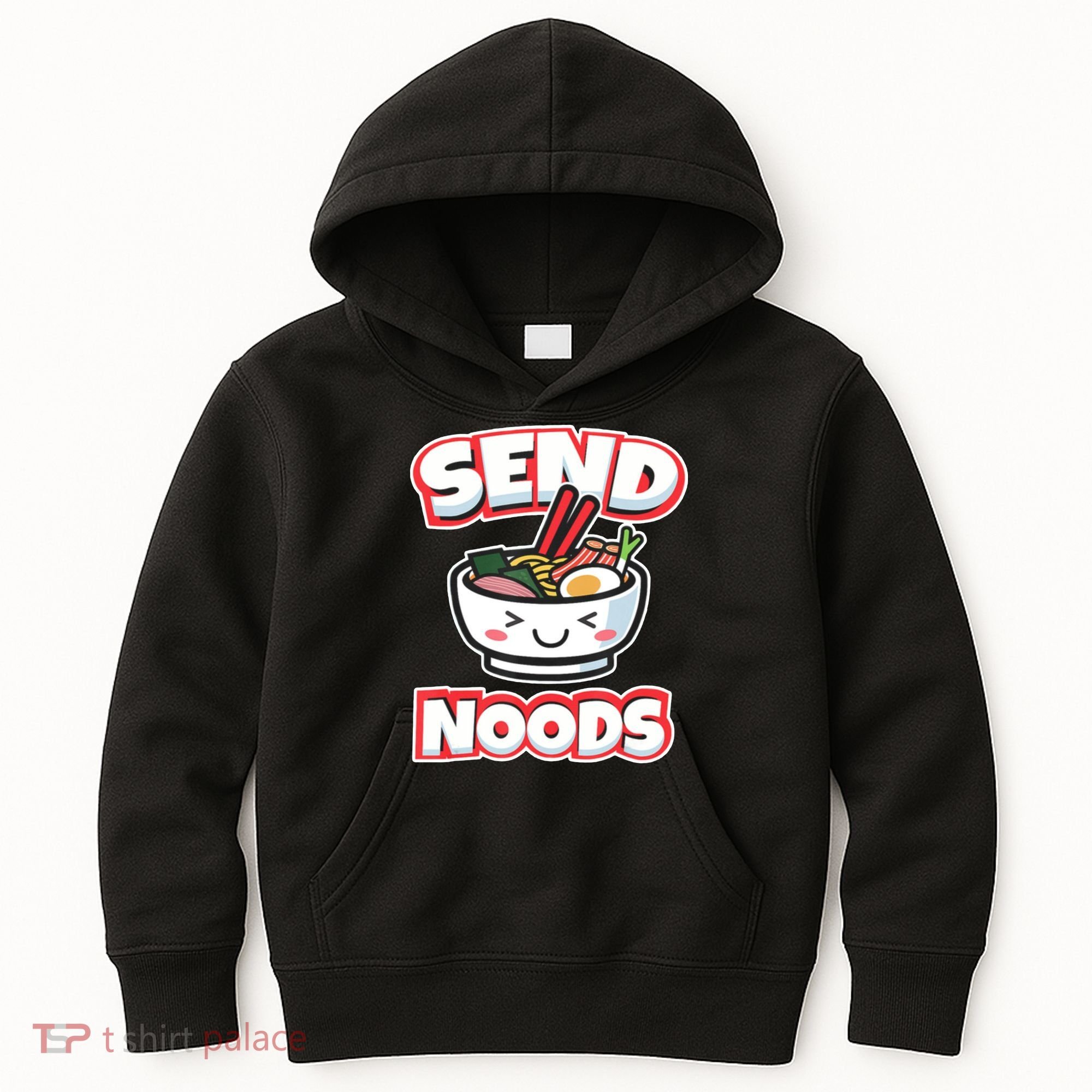 Send Noods Funny Japan Ramen Gift Kids Hoodie