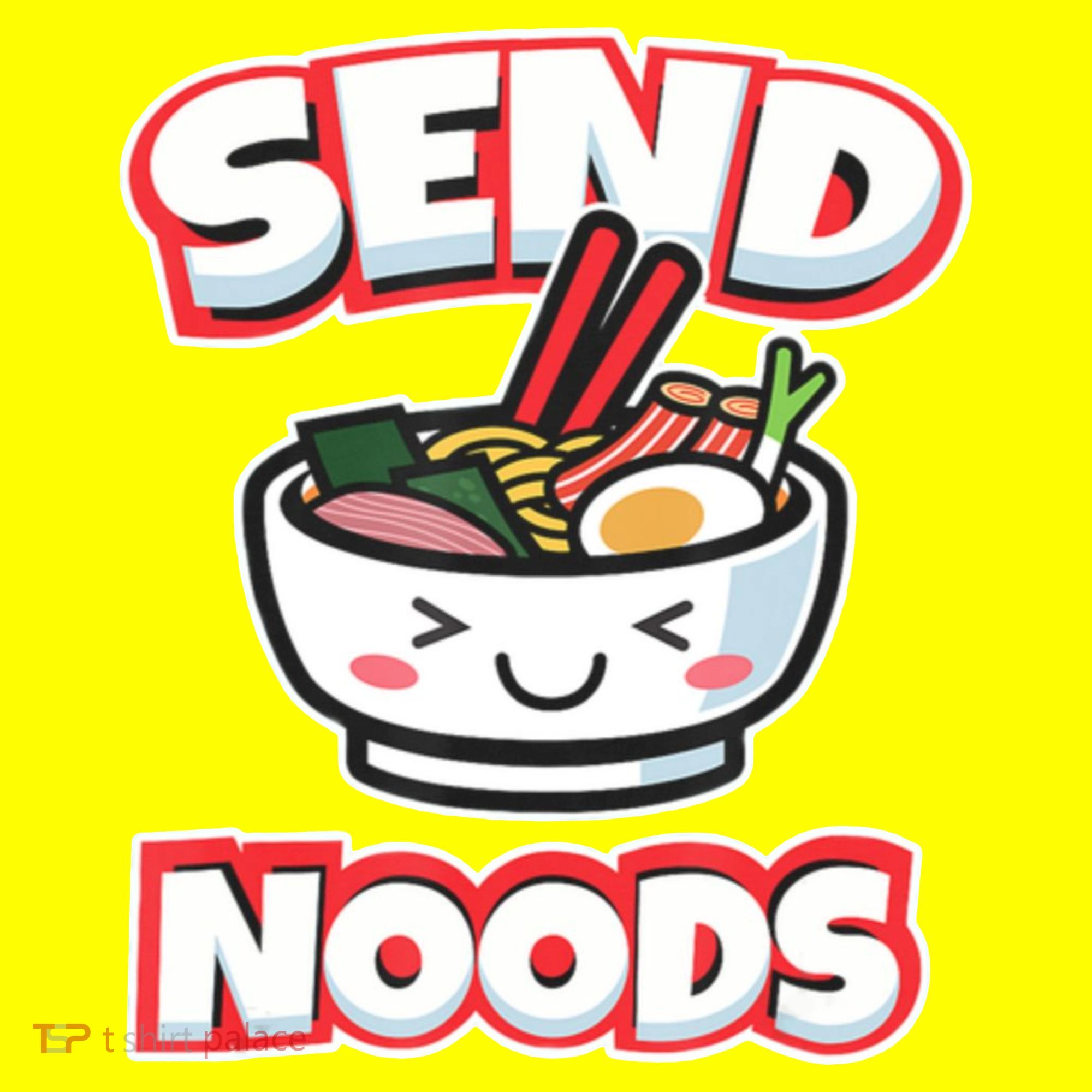 Send Noods Funny Japan Ramen Gift USA-Made Doggie Bandana