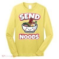 Send Noods Funny Japan Ramen Gift Long Sleeve Shirt thumb 0