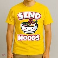 Send Noods Funny Japan Ramen Gift T-Shirt thumb 3