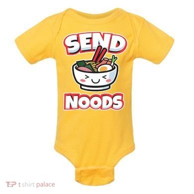 Send Noods Funny Japan Ramen Gift Baby Bodysuit