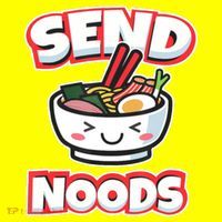 Send Noods Funny Japan Ramen Gift Toddler T-Shirt thumb 2