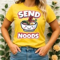 Send Noods Funny Japan Ramen Gift Women's T-Shirt thumb 2