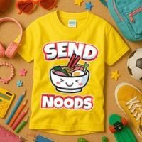 Send Noods Funny Japan Ramen Gift Kids T-Shirt thumb 3