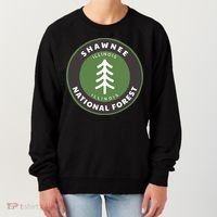 Shawnee National Forest Illinois Il Tree Badge Gift Women's Sweatshirt thumb 0