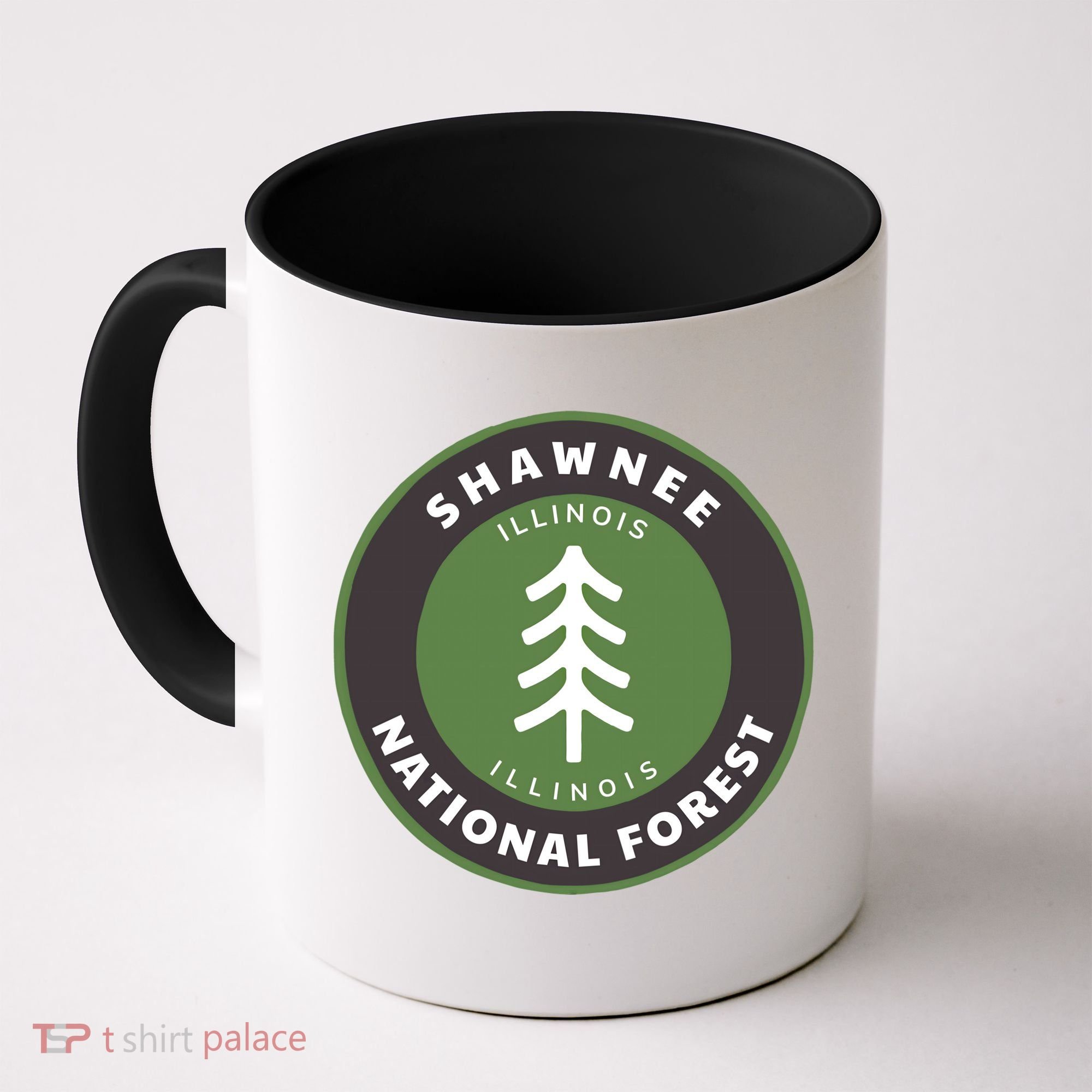 Shawnee National Forest Illinois Il Tree Badge Gift Coffee Mug