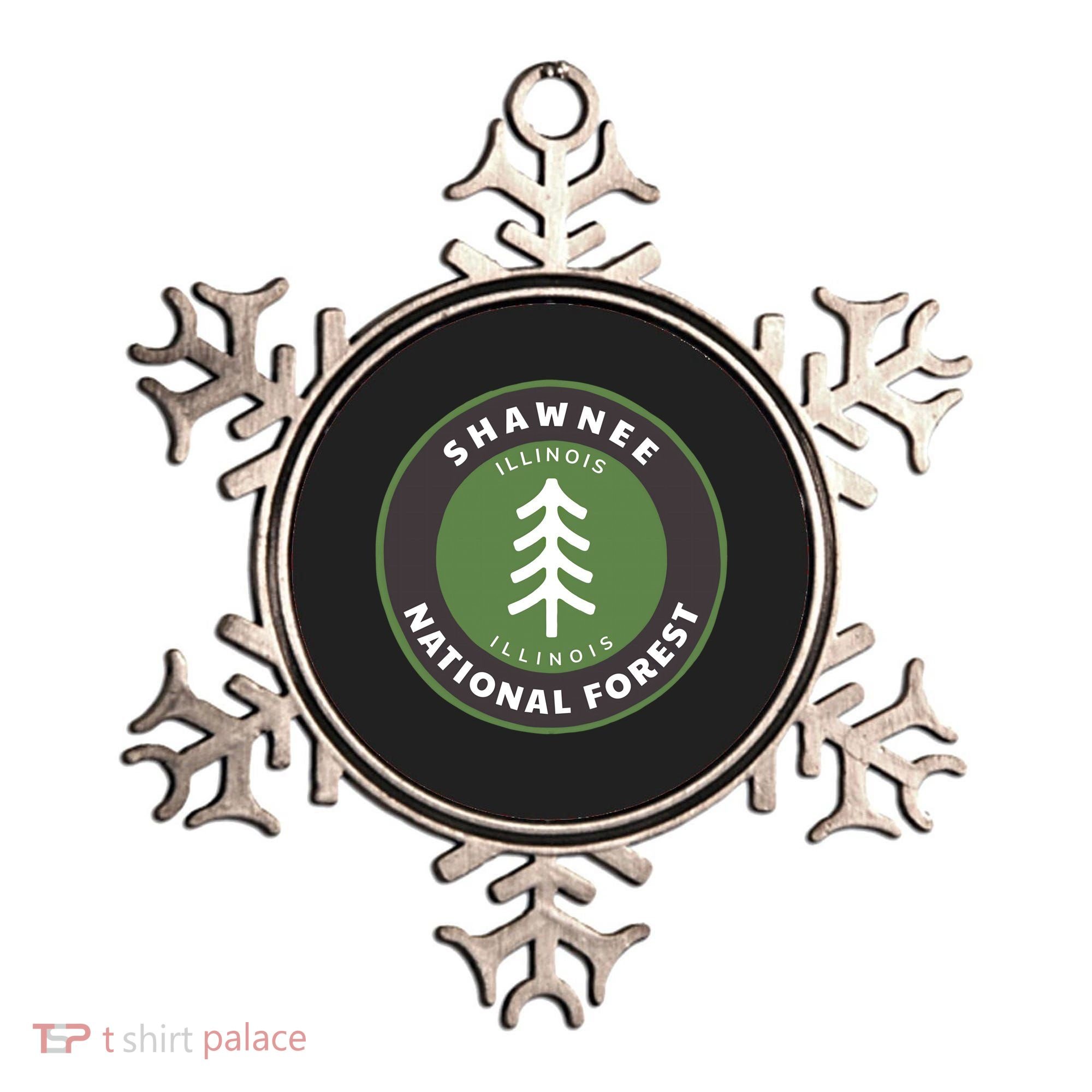 Shawnee National Forest Illinois Il Tree Badge Gift Ornament