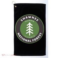 Shawnee National Forest Illinois Il Tree Badge Gift Golf Towel thumb 0
