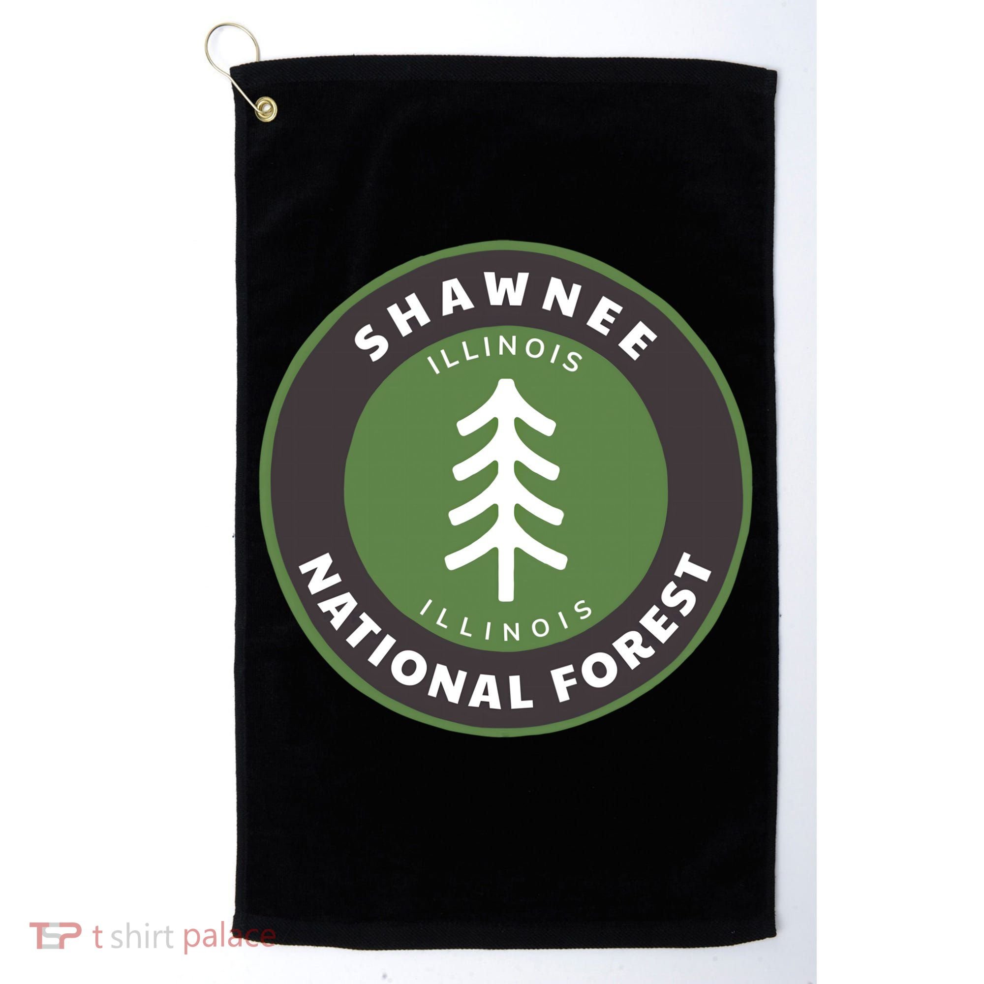 Shawnee National Forest Illinois Il Tree Badge Gift Golf Towel