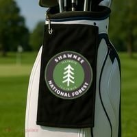 Shawnee National Forest Illinois Il Tree Badge Gift Golf Towel thumb 2