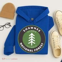 Shawnee National Forest Illinois Il Tree Badge Gift Hoodie thumb 4