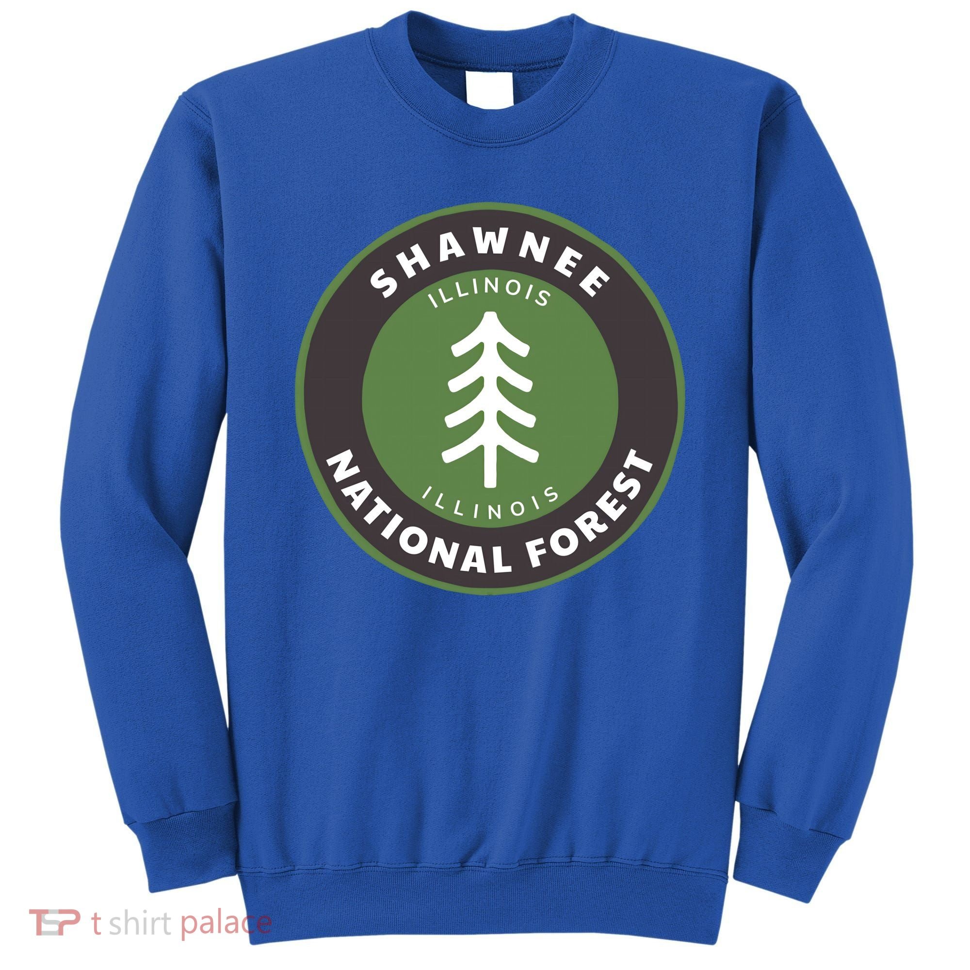 Shawnee National Forest Illinois Il Tree Badge Gift Sweatshirt