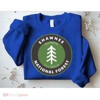 Shawnee National Forest Illinois Il Tree Badge Gift Sweatshirt thumb 2