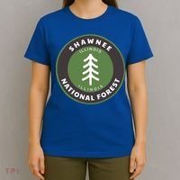 Shawnee National Forest Illinois Il Tree Badge Gift T-Shirt thumb 4