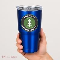 Shawnee National Forest Illinois Il Tree Badge Gift Tumbler thumb 2