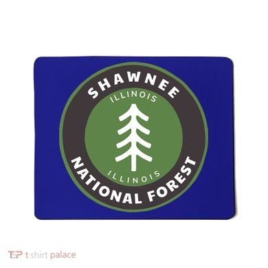 Shawnee National Forest Illinois Il Tree Badge Gift Mousepad