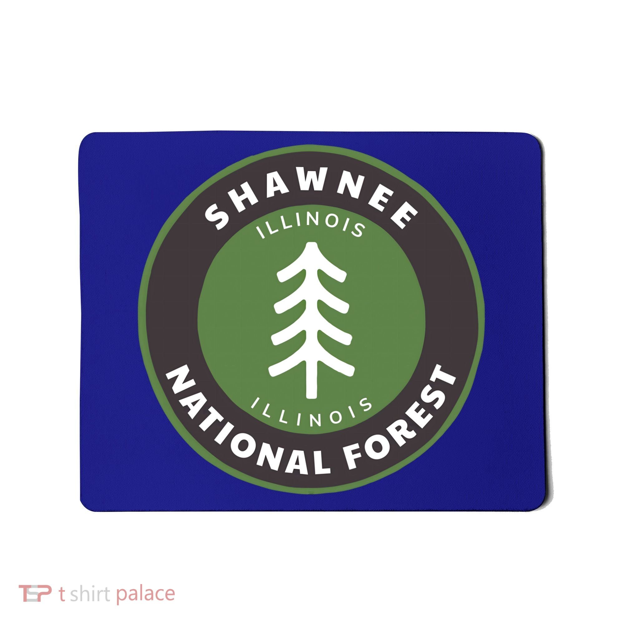Shawnee National Forest Illinois Il Tree Badge Gift Mousepad