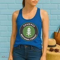 Shawnee National Forest Illinois Il Tree Badge Gift Women's Tank Top thumb 2