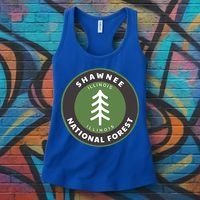 Shawnee National Forest Illinois Il Tree Badge Gift Women's Tank Top thumb 3