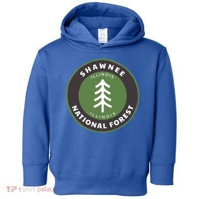 Shawnee National Forest Illinois Il Tree Badge Gift Toddler Hoodie