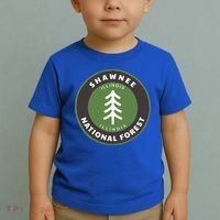 Shawnee National Forest Illinois Il Tree Badge Gift Toddler T-Shirt thumb 2