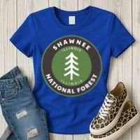 Shawnee National Forest Illinois Il Tree Badge Gift Women's T-Shirt thumb 3