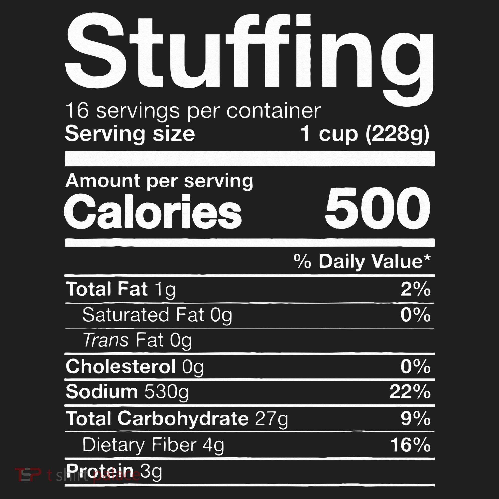 Stuffing Nutrition Funny Thanksgiving Costume Dark Women's Sweatshirt