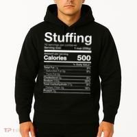 Stuffing Nutrition Funny Thanksgiving Costume Dark Hoodie thumb 2
