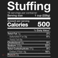 Stuffing Nutrition Funny Thanksgiving Costume Dark Beanie thumb 2