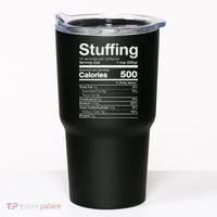 Stuffing Nutrition Funny Thanksgiving Costume Dark Tumbler thumb 0