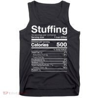 Stuffing Nutrition Funny Thanksgiving Costume Dark Tank Top thumb 0