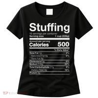 Stuffing Nutrition Funny Thanksgiving Costume Dark Women's T-Shirt thumb 0