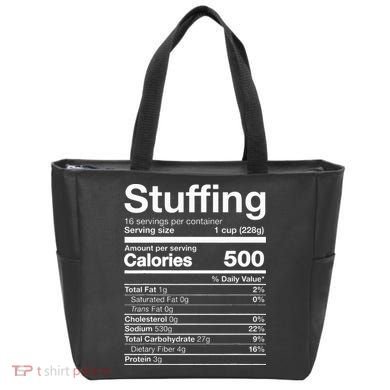 Stuffing Nutrition Funny Thanksgiving Costume Dark Tote Bag