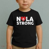 Support Never Forget New Orleans Nola Strong 2025 Toddler T-Shirt thumb 2