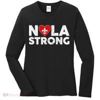 Support Never Forget New Orleans Nola Strong 2025 Women's Long Sleeve Shirt thumb 0