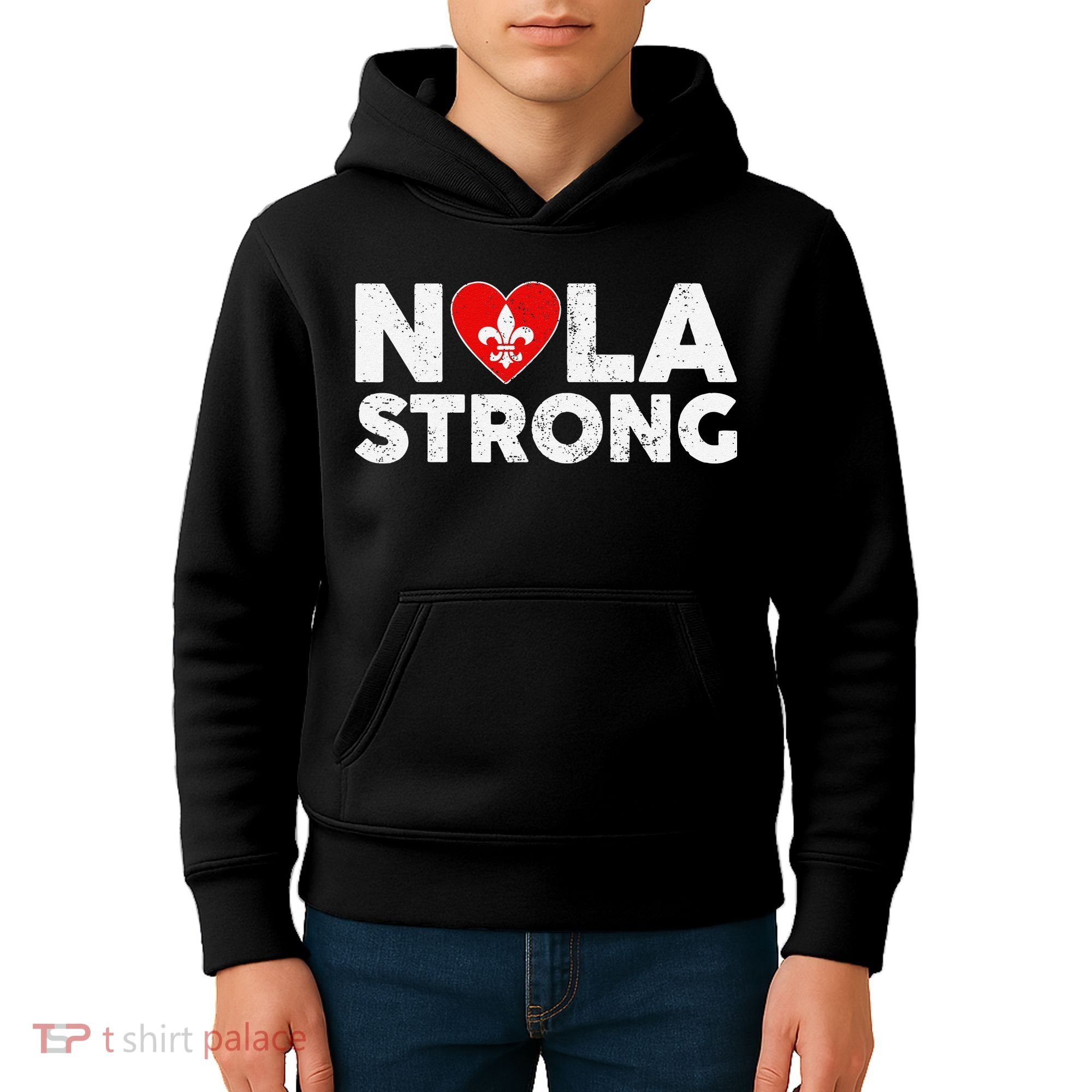 Support Never Forget New Orleans Nola Strong 2025 Kids Hoodie