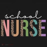 School Nurse Fancy Leopard Logo Hoodie thumb 7