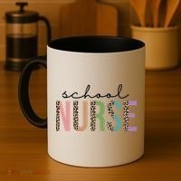 School Nurse Fancy Leopard Logo Coffee Mug thumb 4