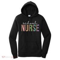 School Nurse Fancy Leopard Logo Women's Hoodie thumb 0