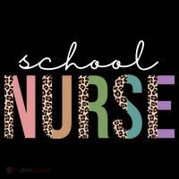 School Nurse Fancy Leopard Logo Women's Hoodie thumb 2