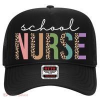 School Nurse Fancy Leopard Logo Hat thumb 0
