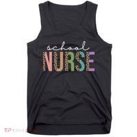 School Nurse Fancy Leopard Logo Tank Top thumb 0