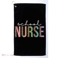 School Nurse Fancy Leopard Logo Golf Towel thumb 0