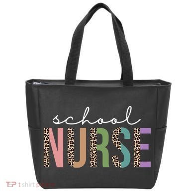 School Nurse Fancy Leopard Logo Bag