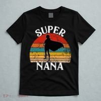 Super Nana Grandma Funny Vintage Woman Hero T-Shirt thumb 5